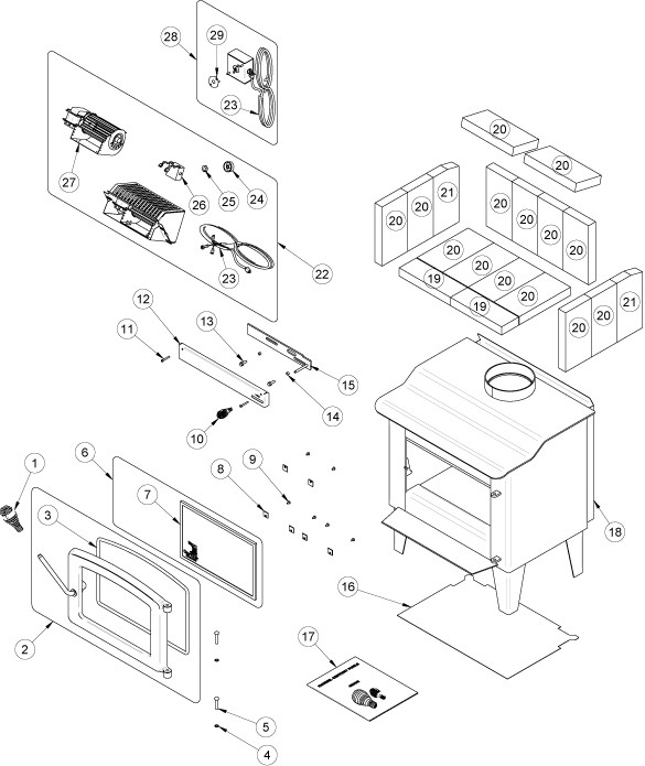 S244 WOOD STOVE