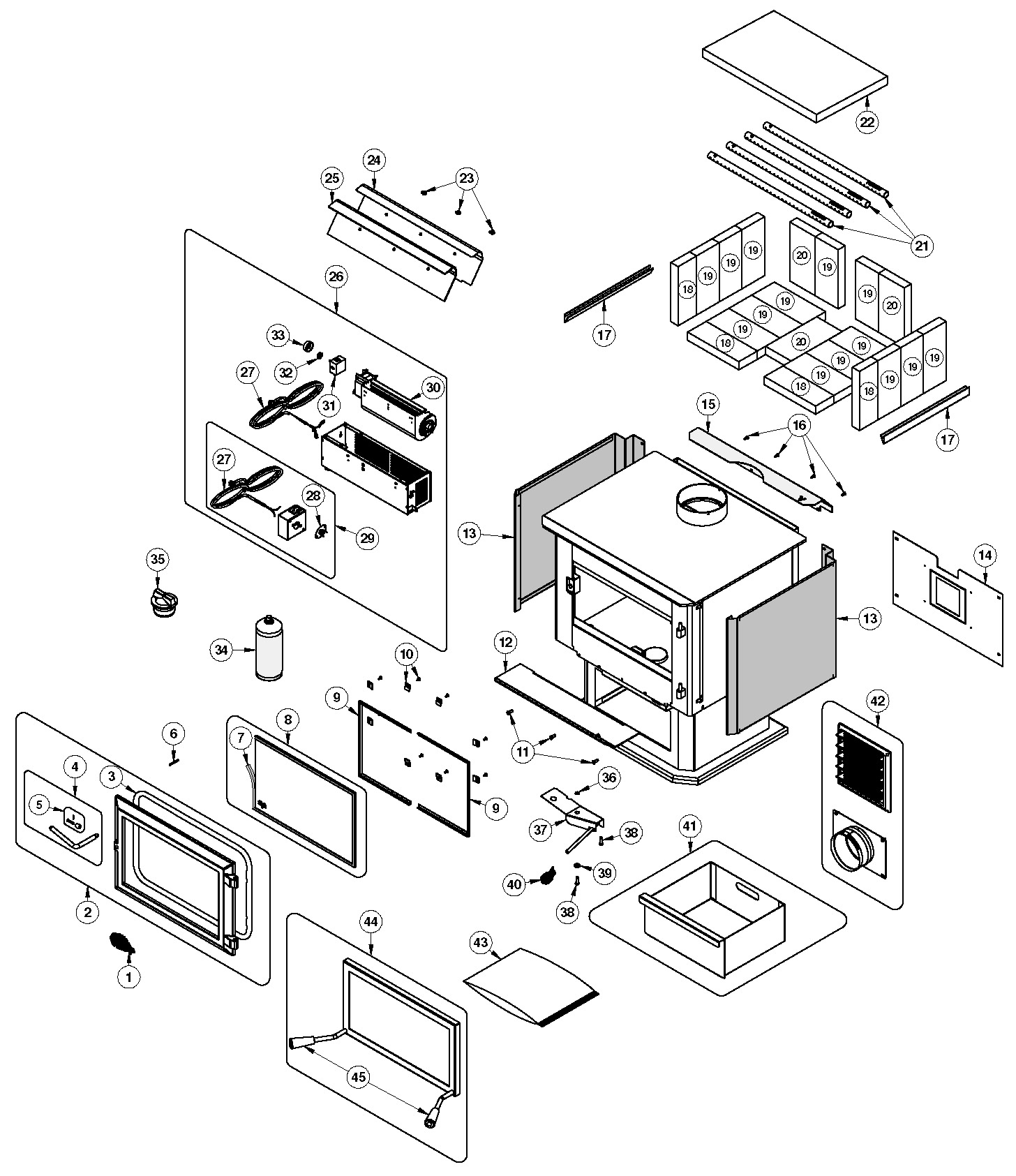 Hes240 Ventis Wood Stove Olympia Chimney
